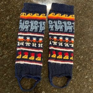 Multicolored leg warmers or Fingerless gloves